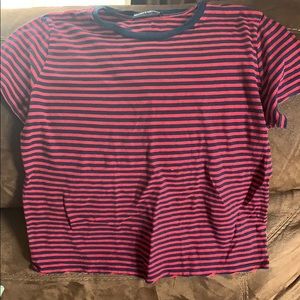 red and navy jamie top